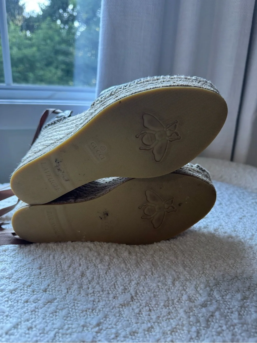 Gucci Marmont Espadrille Wedge 39.5
